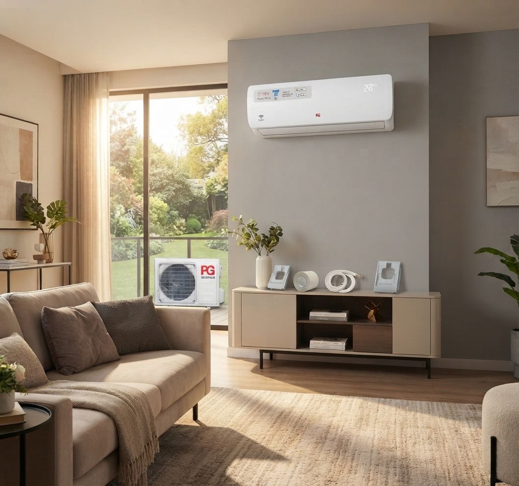 PG Inverter Heat Pump Mini Split, 30,000 BTU / 2.5-Ton, 220V, Ductless Wall-Mounted, White, Cooling &amp; Heating – 3-Year Parts / 5-Year Compressor Warranty (PG-30S18C-HP) / Warranty directly through the