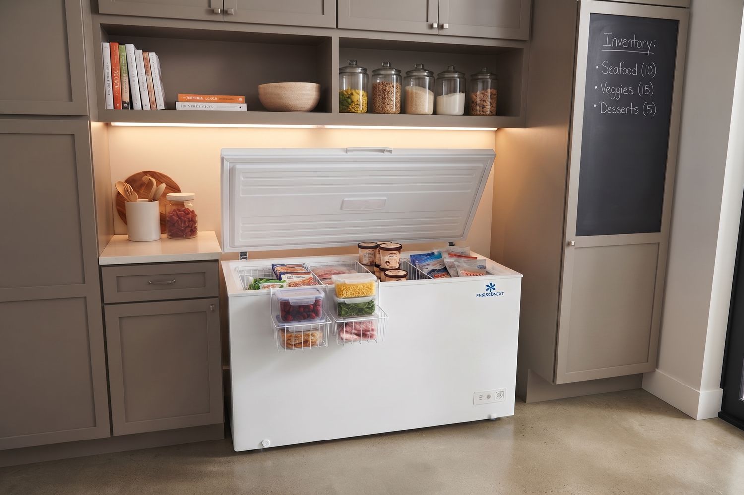 FRIGEEDNEXT 7.0 CuFt Chest Freezer FRGF007WH-DUAL