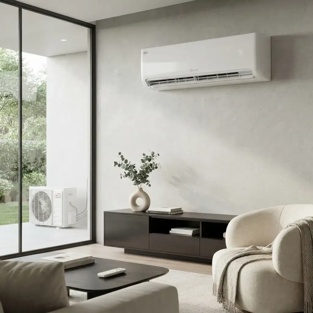 Everwell Mini Split 12,000 BTU 17 SEER2 Inverter Heat Pump with Wi-Fi, Gold Fin Coil, R32 Refrigerant, 115V - 550 Sq. Ft. Coverage (MKTH1215X-17)