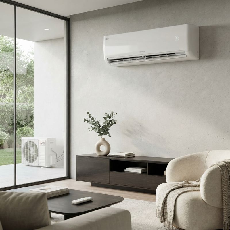 Everwell Mini Split 12,000 BTU 17 SEER2 Inverter Heat Pump with Wi-Fi, Gold Fin Coil, R32 Refrigerant, 115V - 550 Sq. Ft. Coverage (MKTH1215X-17) /Warranty directly through the manufacturer from the p