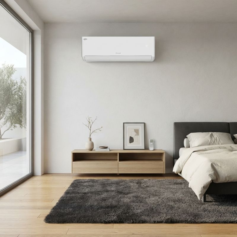 Everwell Mini Split Inverter Ductless Heat Pump, 12,000 BTU, 18 SEER2, Wi-Fi Ready, R32 Refrigerant, 208-230V/1Ph/60Hz (MKTH1225X-17) / Warranty directly through the manufacturer from the purchase dat