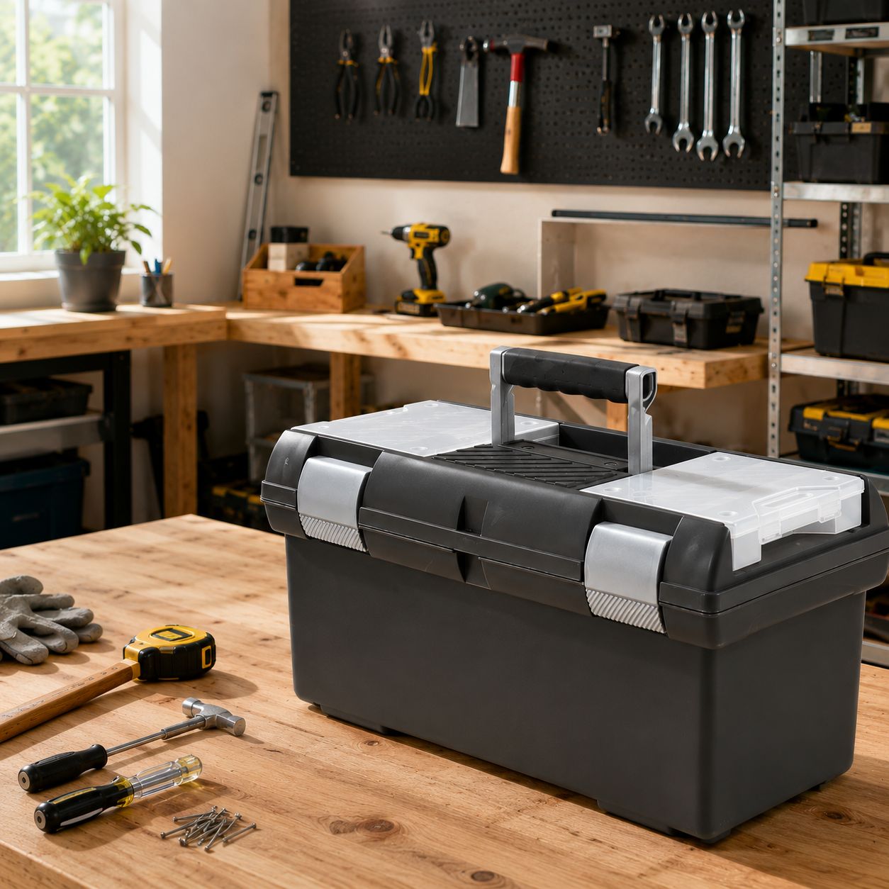 Curver 157705 DIY  Tool Box  Premium Grey/Anthracite/Transparent    03253922934022