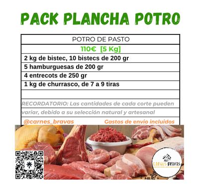 Pack Plancha de Potro de Pasto