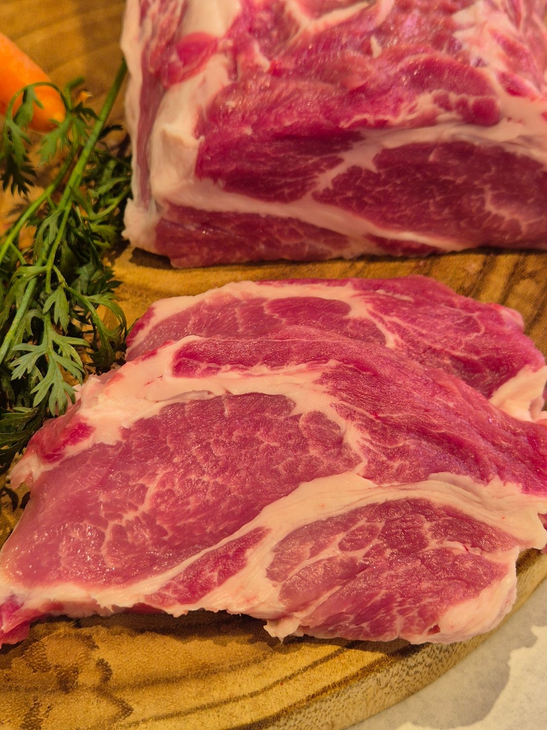 cabeza de lomo de cerdo eco iberico