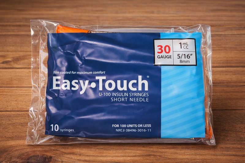 EasyTouch U-100 Insulin Syringes – 30G, 1mL (CC), 5/16” (8mm) – 10 Pack