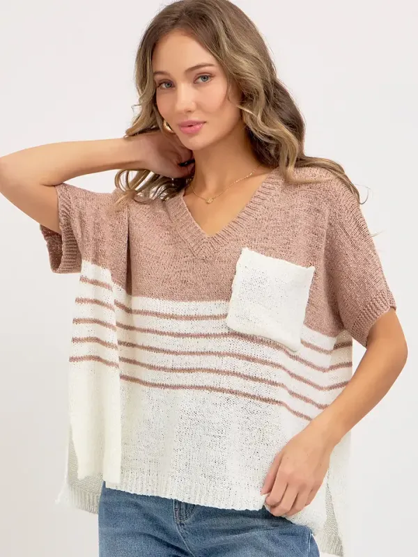CASUAL OVERSIZED KNIT TOP