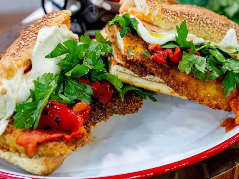 Chicken Cutlet Caesar Hero