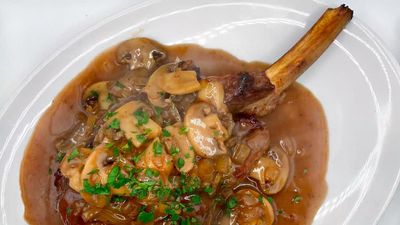 Veal Chop Valdostana