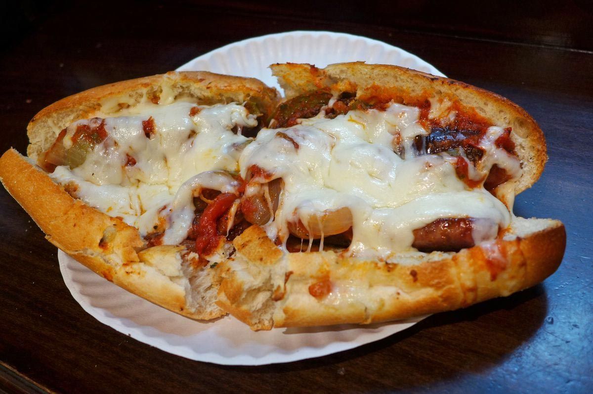 Sausage Parmigiana Hero