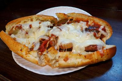 Sausage Parmigiana Hero