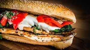 Grilled Chicken with Broccoli Rabe Hero