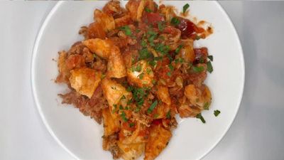 Half order Calamari Arrabiatta