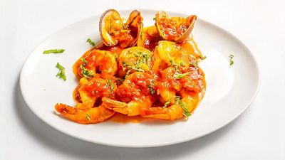 Shrimp Fra Diavolo with Clams