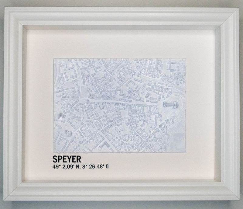 Speyer Maßstab ~1:6800 Modell 17x12cm