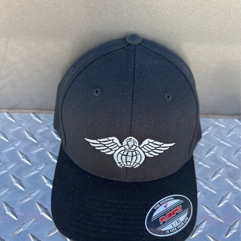 PJA/Cap Black With Guardian Angel