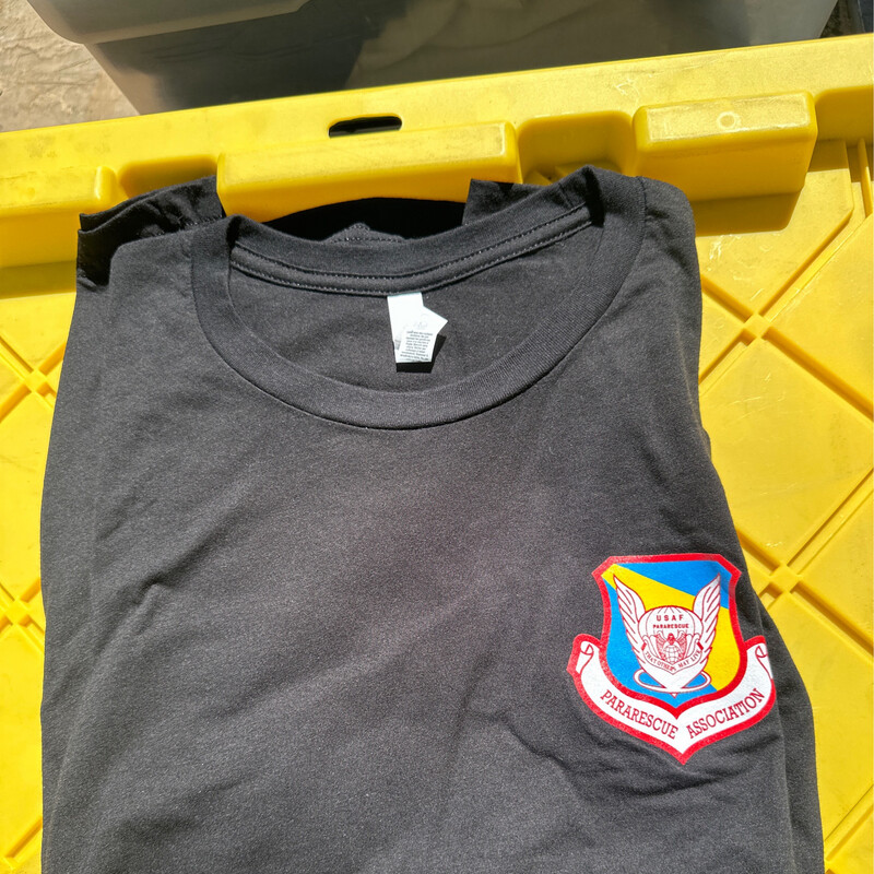 PJA/T-shirt Black Cheshire Cat “We’re All Mad Here” With PJA Patch On Front