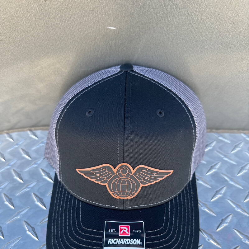 Trucker Cap/leather Guardian Angel