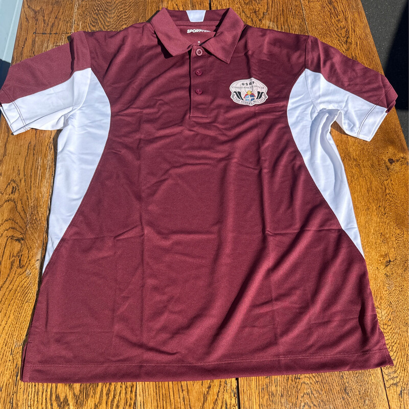 dsp/ Polo Maroon And white Combat Rescue Officer (CRO)