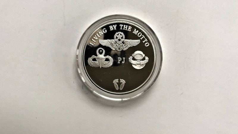 pja/ Challenge Coin - PJ Sterling Silver (.999)