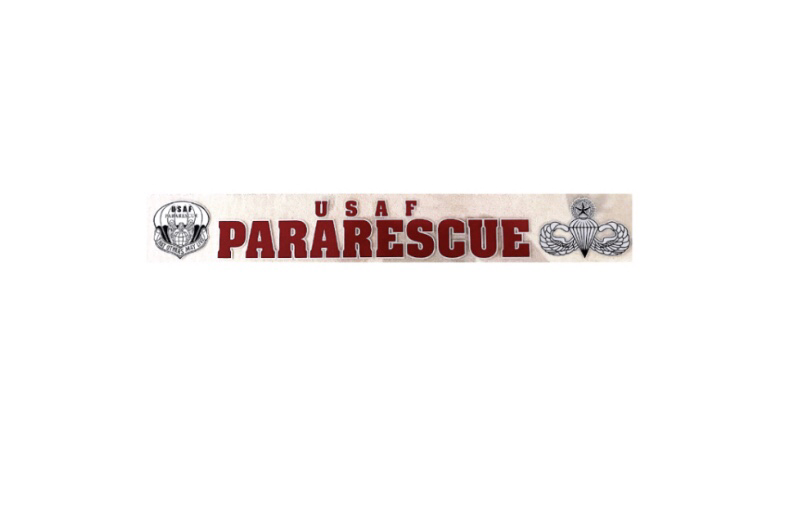 dsp/ Sticker Pararescue Window Sticker - 16" Long X 2" Wide