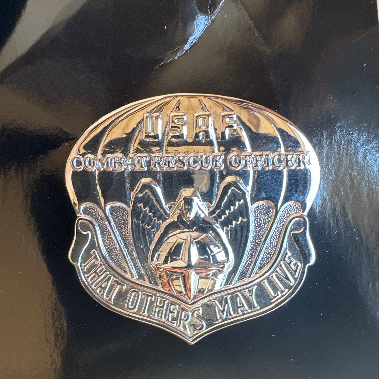 USAF Combat Rescue Officer (CRO) Flash – Regulation Size, Mirror Finish