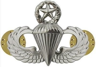 Master Parachutist Jump Wings – Regulation Size, Mirror Finish