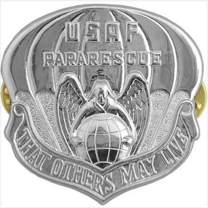 USAF Pararescue (PJ) Flash – Regulation Size, Mirror Finish