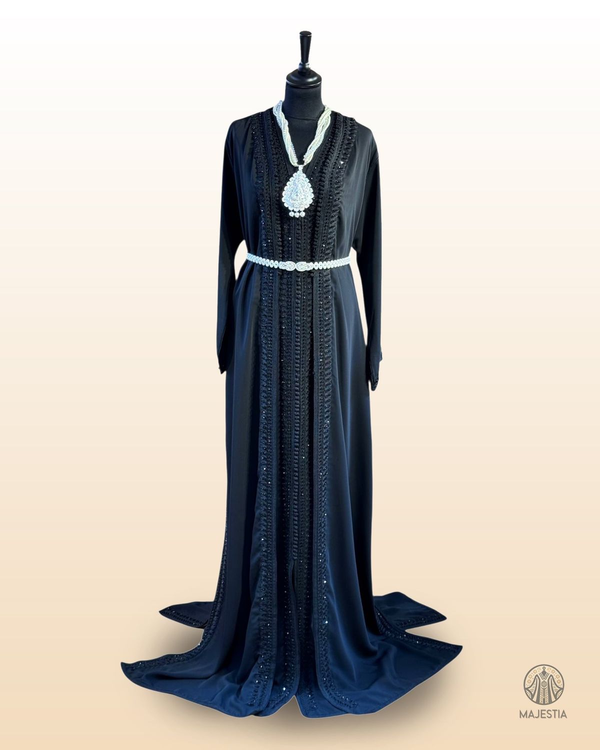 Caftan Noir "Charbon du Sérail"