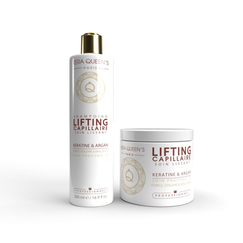 Duo lifting capillaire force, volume et brillance - Kératine et argan