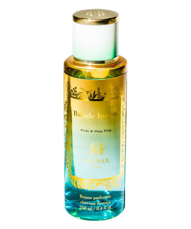 Brume cheveux et corps BALADE INSOLITE pêche et ylang ylang - Maïssa