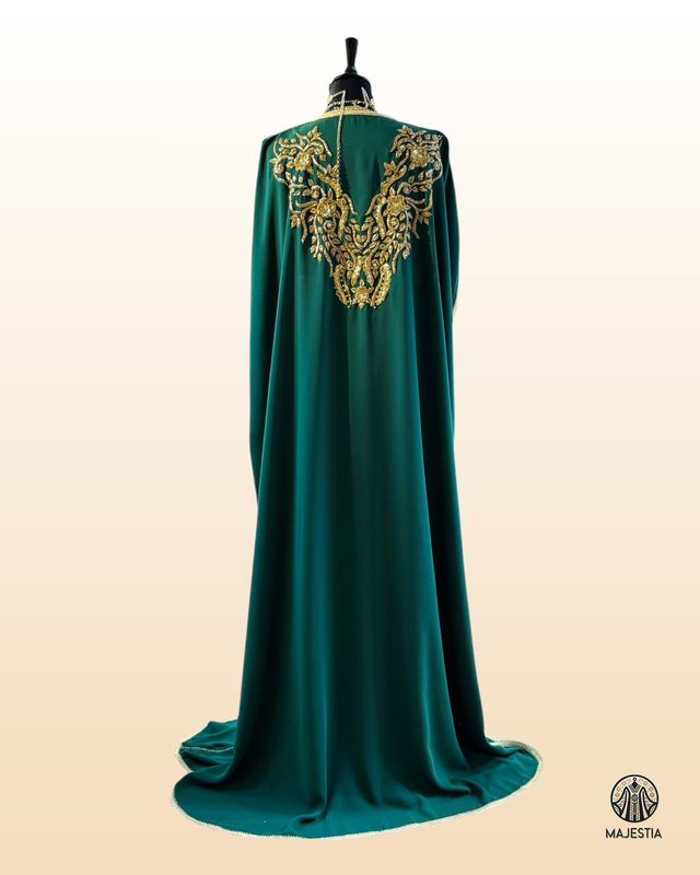 Caftan Vert "Oasis de Saba"