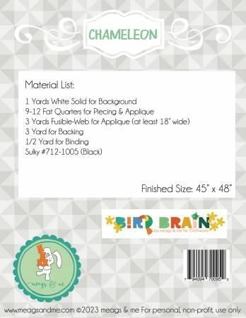 Chameleon Quilt Pattern 159