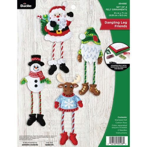 Felt Ornaments Dangling Legs 89498E