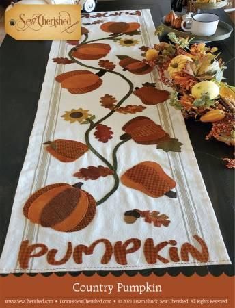 Country Pumpkin Applique Pattern SCH205