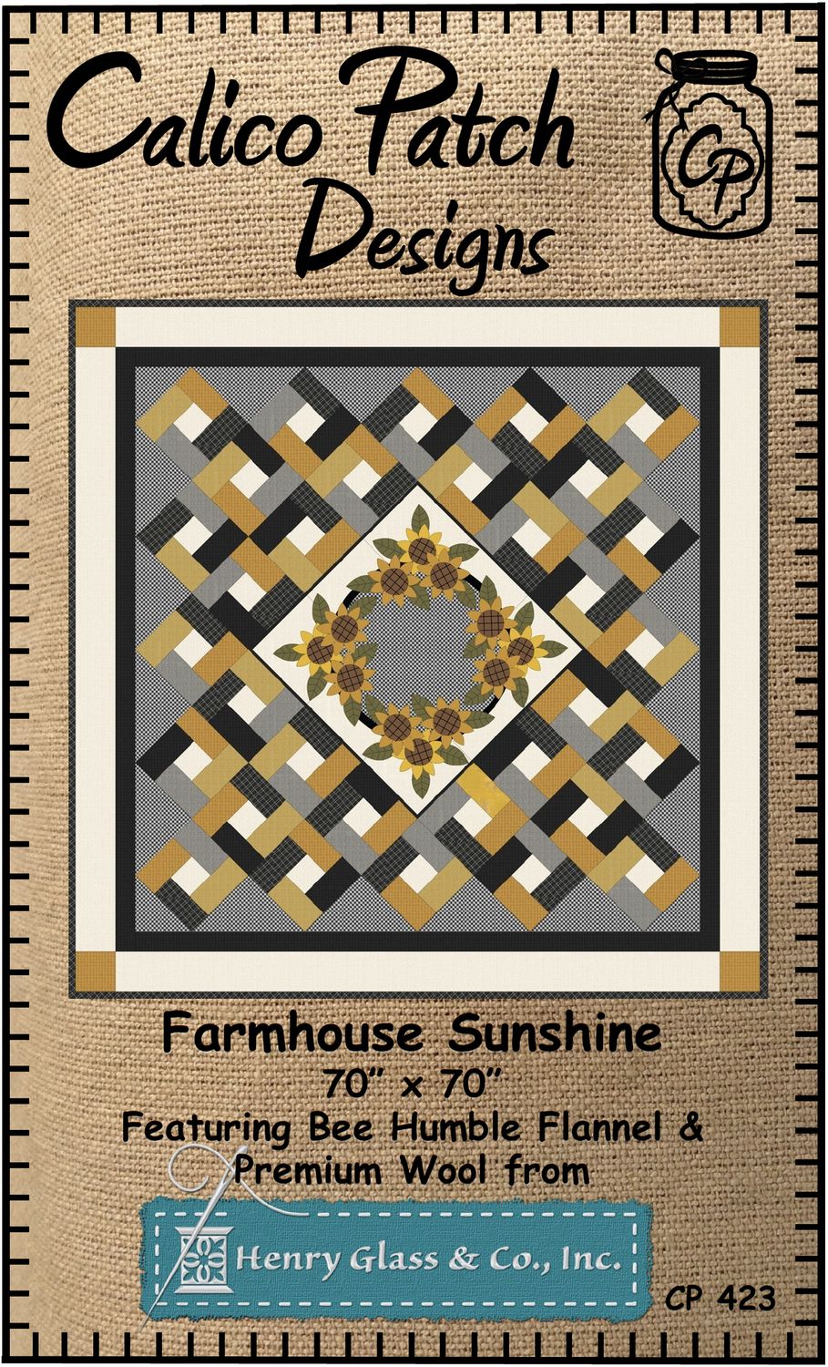 Farmhouse Sunshine Pattern from Calico Patch Designs
