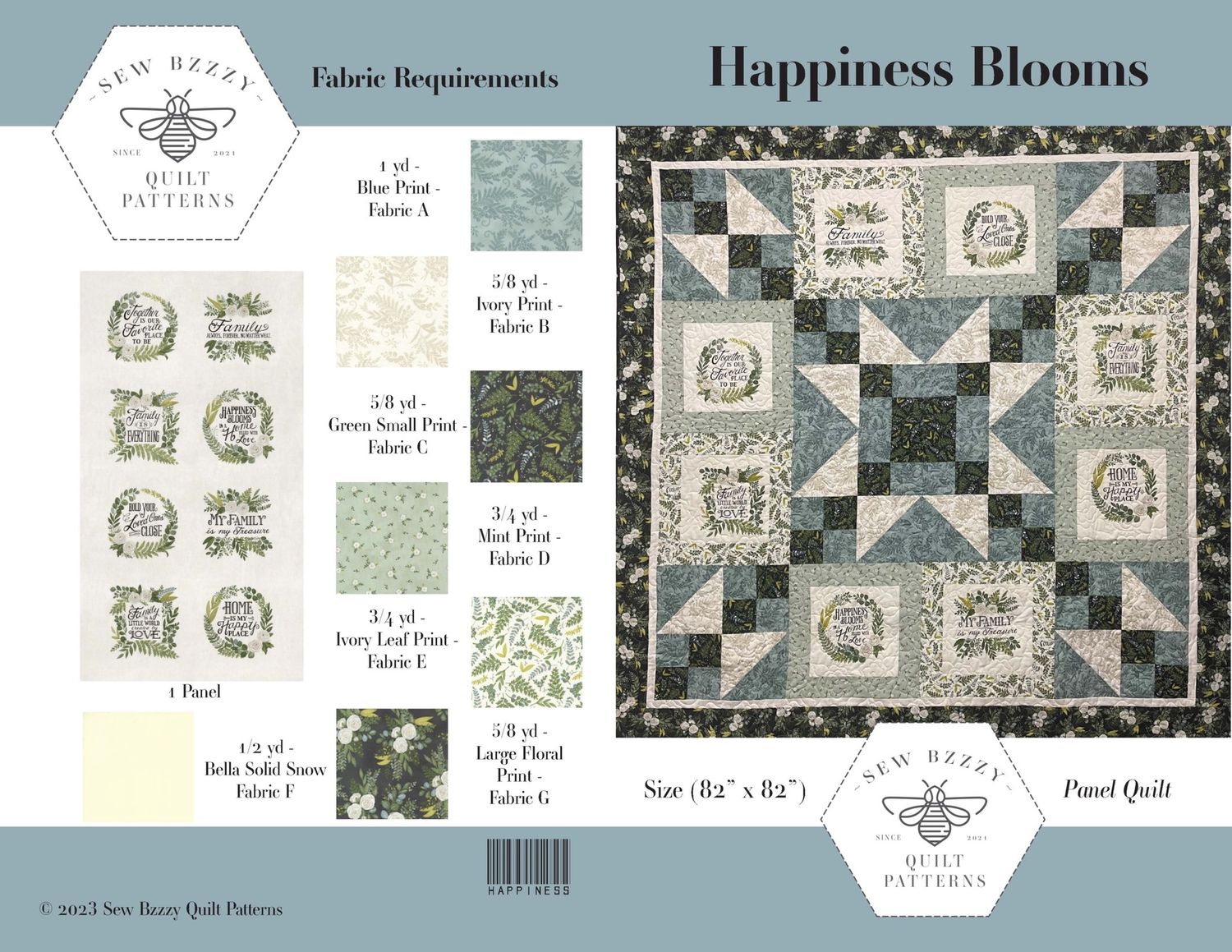Happiness Blooms Pattern Download