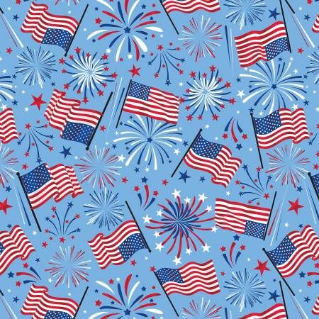 True Hero Medium Blue Flag Celebration 14150B-54