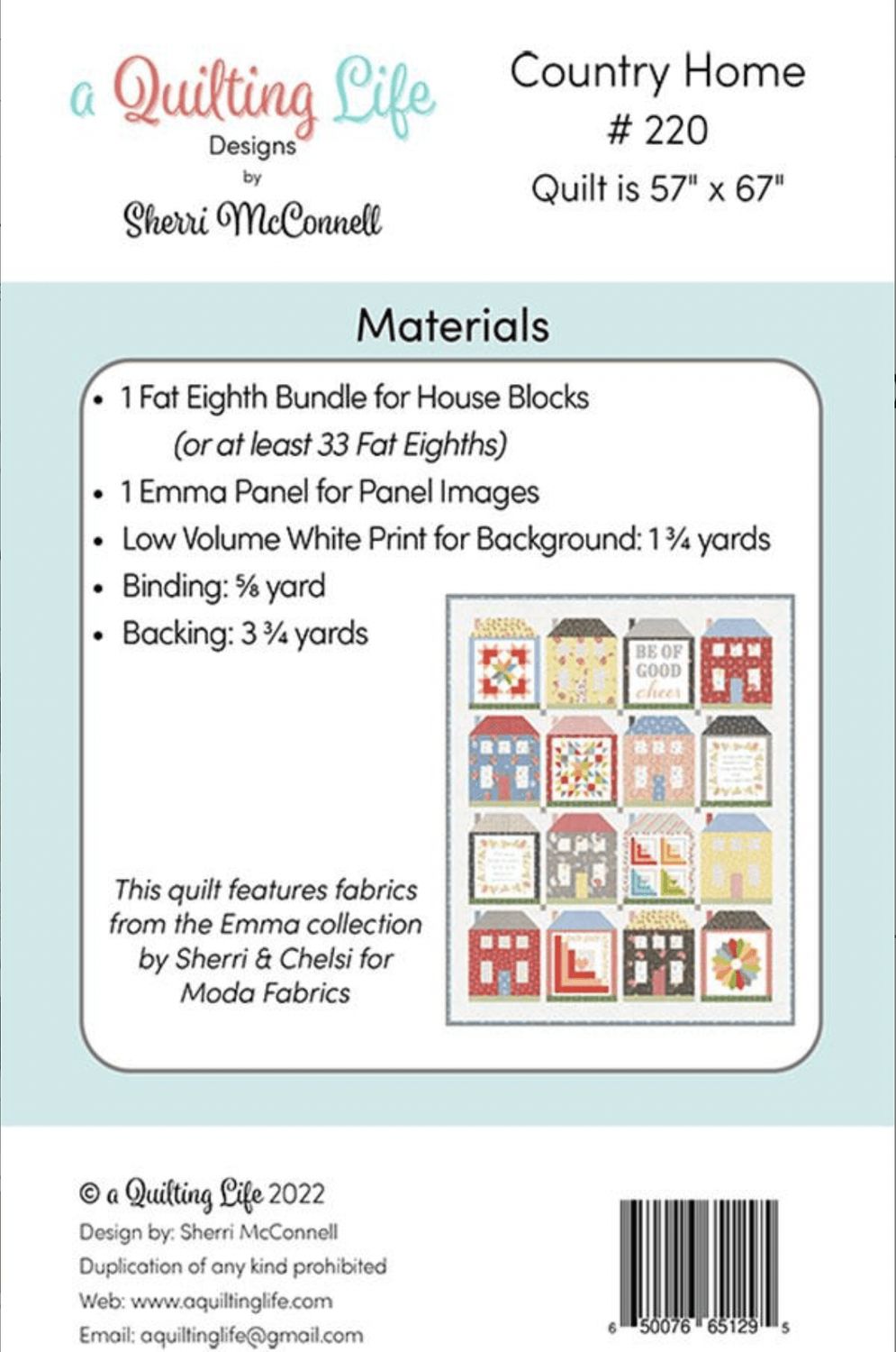 Country Home Quilt Pattern QLD220