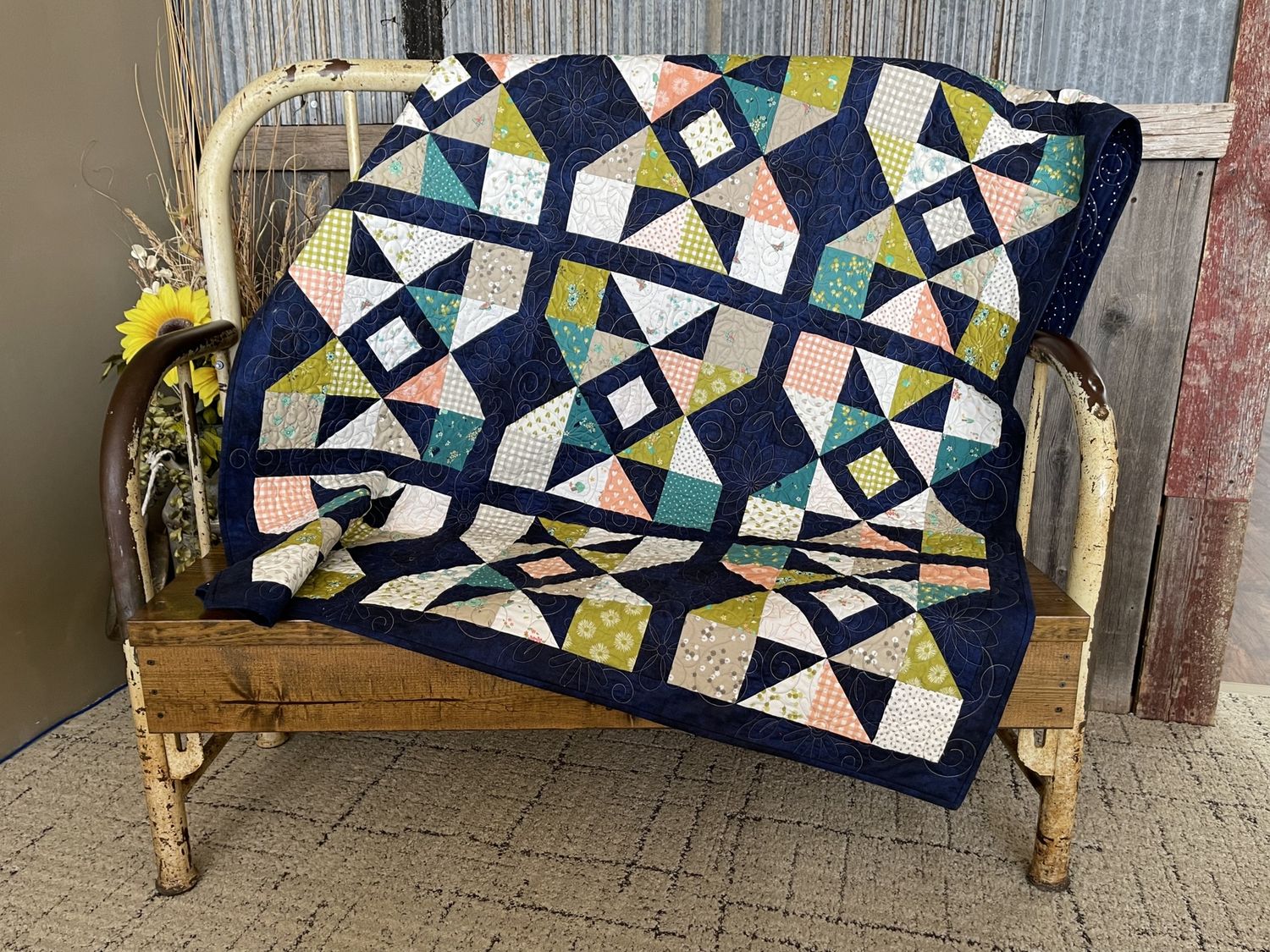 Modified Star Charm Quilt