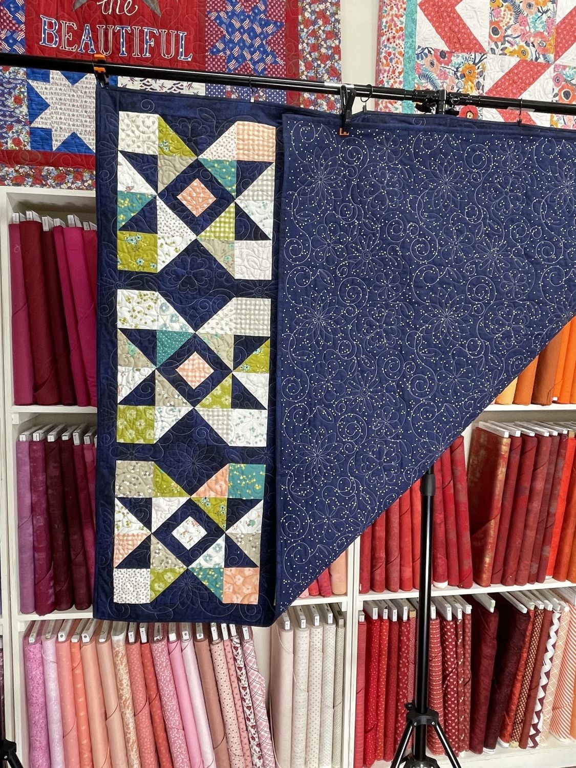 Modified Star Charm Quilt