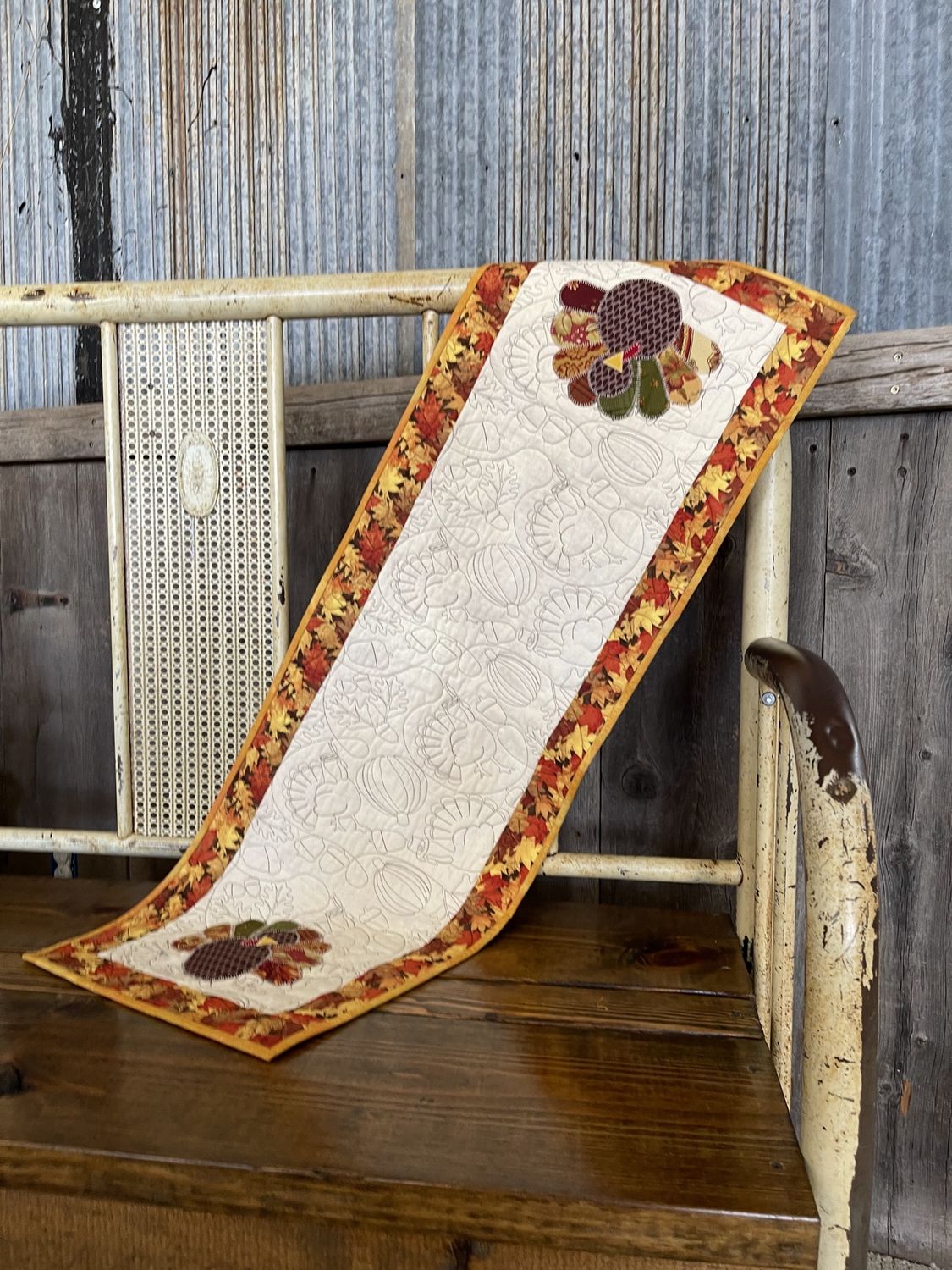 Turkey Appliqué Table Runner