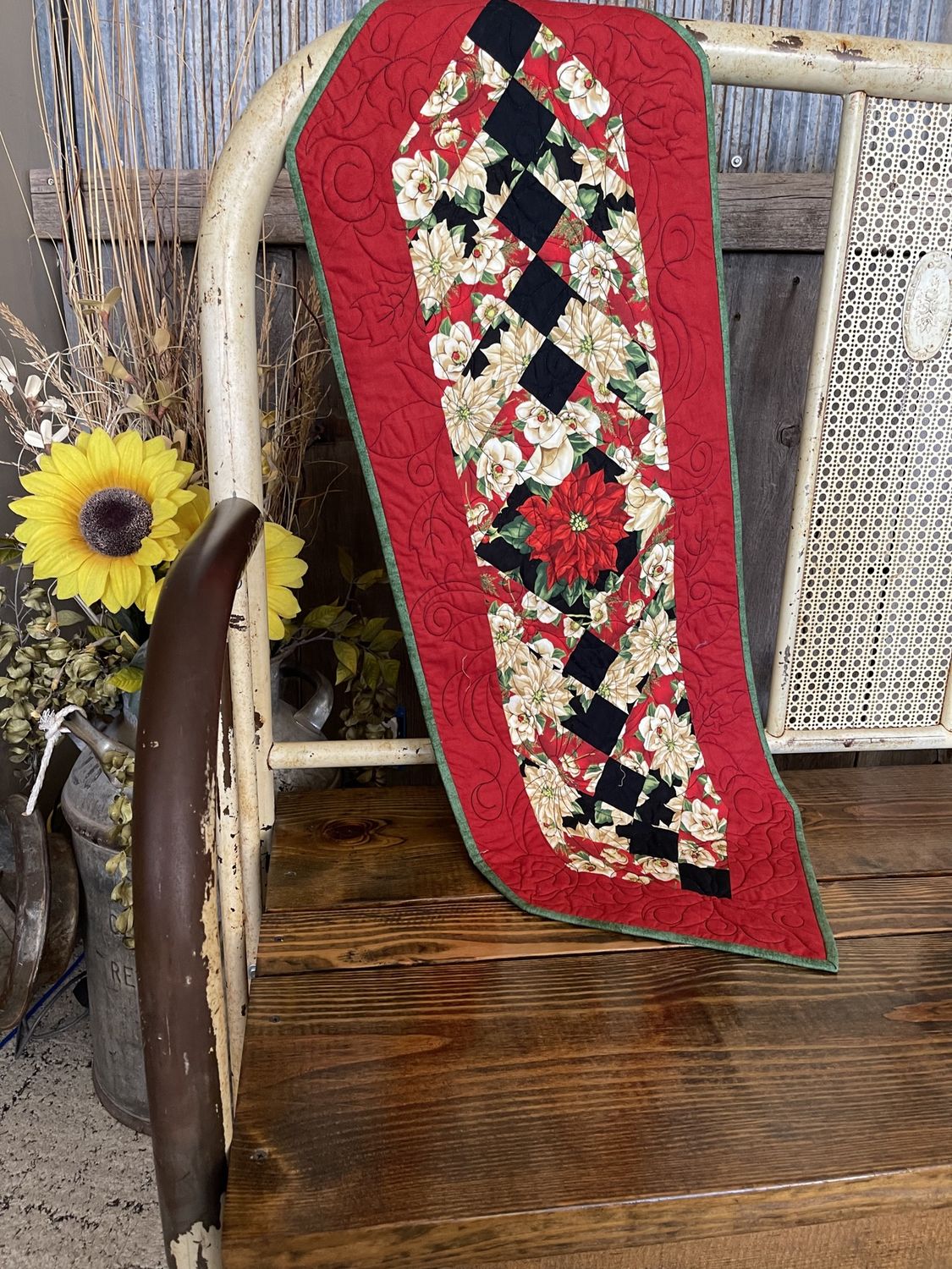 Poinsettia Table Runner