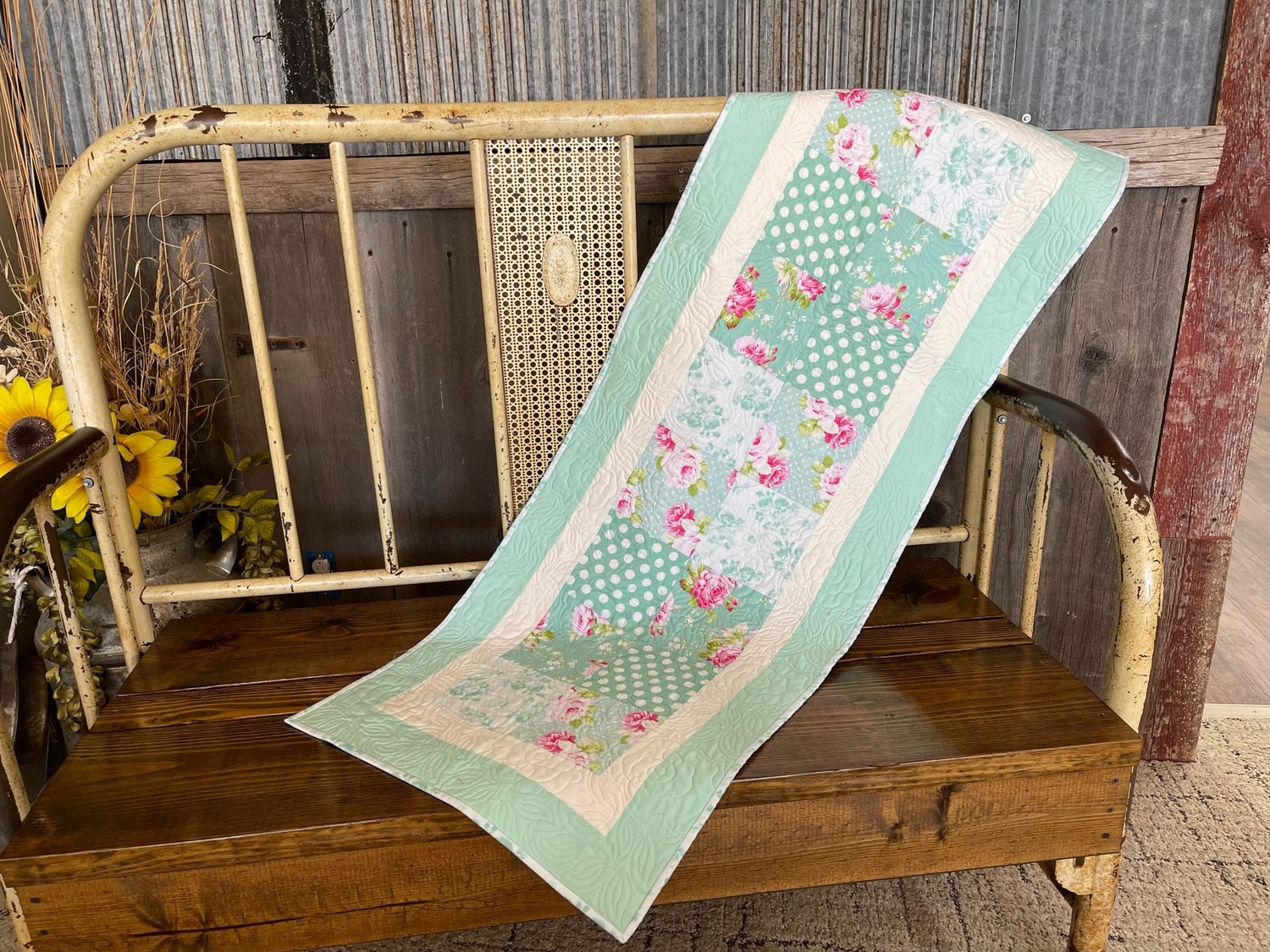 Spring Roses Table Runner