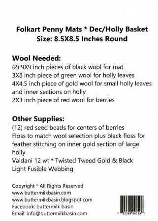 Folkart Penny Mat Holly BMB1193