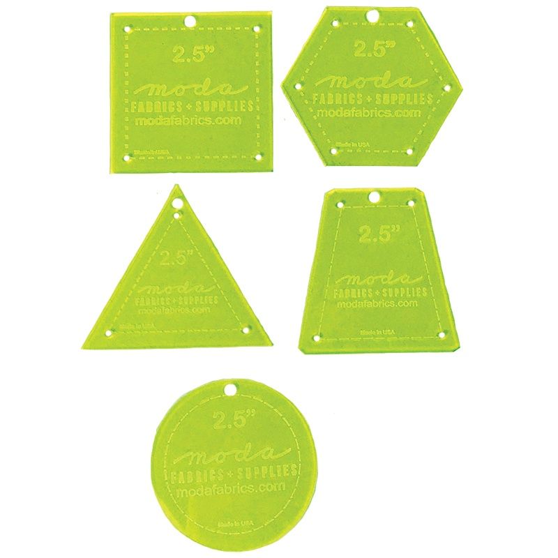 Rulers - Basic 2.5" Template Set - 5 count 2001 12