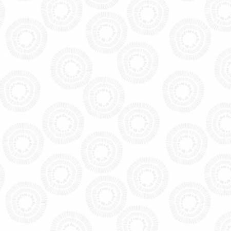 White on White Circle Burst 68523-100