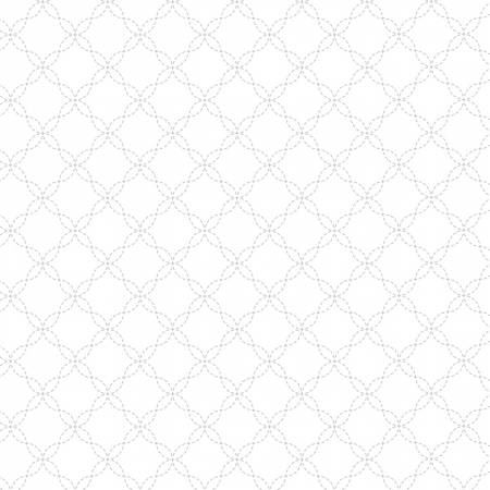 White on White Lattice 8209M-WW