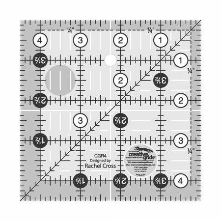Creative Grids Quilt Ruler 4-1/2" Square