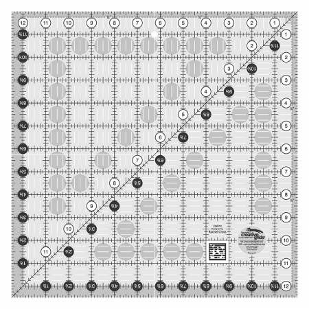 Creative Grids Quilts Ruler 12-1/2in Square
