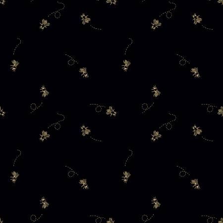 Beehive State Bees Black C12533-BLACK